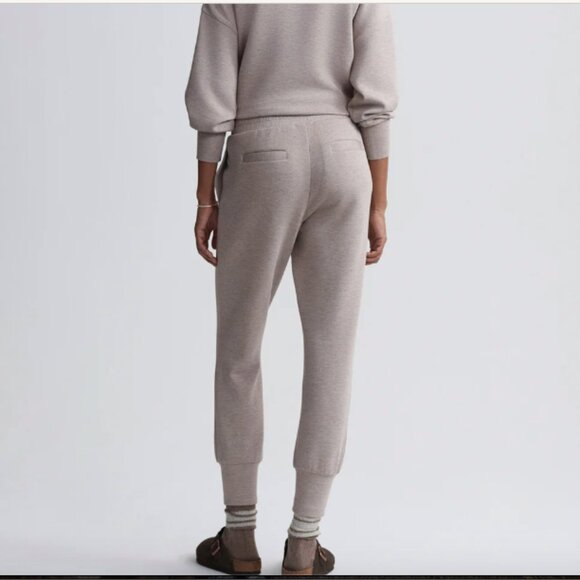 Varley The Slim Cuff Pant 25"Double Soft Taupe Large like new